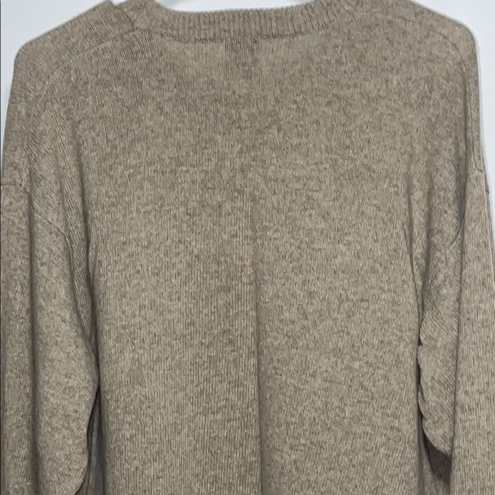 Olivers Tan Crewneck Sweater Soft Knit Casual